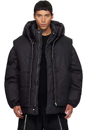 Black Double Layered Down Jacket