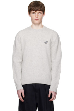 Gray Fox Head Comfort Sweater