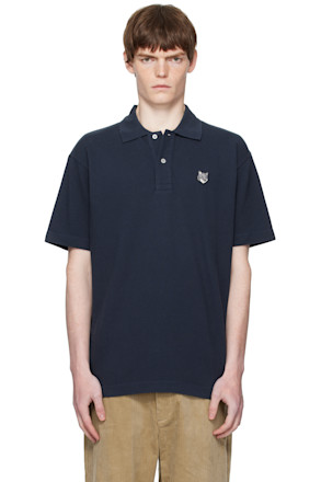 Navy Fox Head Comfort Polo