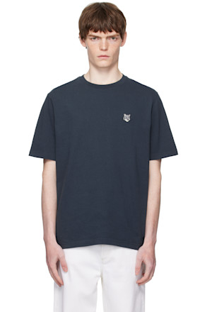 Navy Fox Head Patch Comfort T-shirt