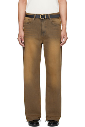 Brown Rocker Flare Jeans