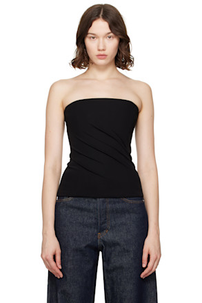 Black Bare Shoulders Top