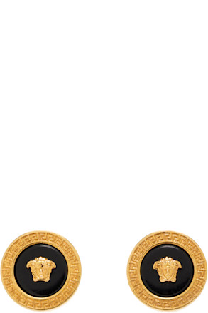 Enamel Medusa Stud Earrings
