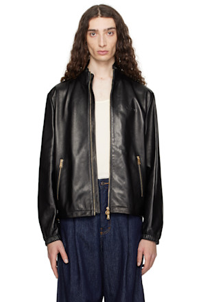 Black Plongé Leather Jacket