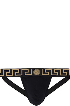 Black Greca Border Jockstrap