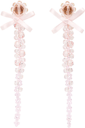 Petite Bow Drip Crystal Earrings