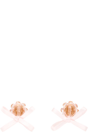 Petite Bow Daisy Stud Earrings