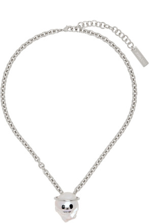 SSENSE Exclusive Skull Halo Necklace