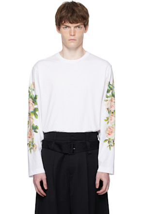 White Rose Bouquet Long Sleeve T-shirt