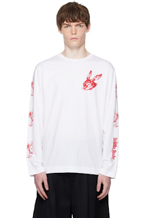 White Tortoise & Hare Long Sleeve T-shirt