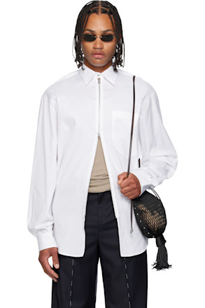 White Zipped Shirt