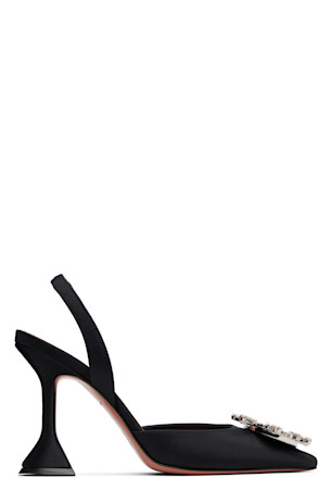Black Begum Sling Heels