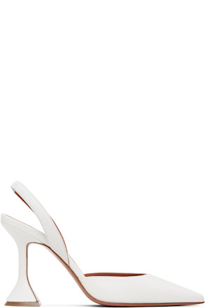 White Holli Sling 95 Heels