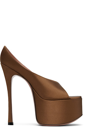 Brown Anok Plateau Heeled Sandals