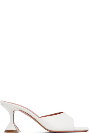 White Lupita Slipper 70 Heeled Sandals