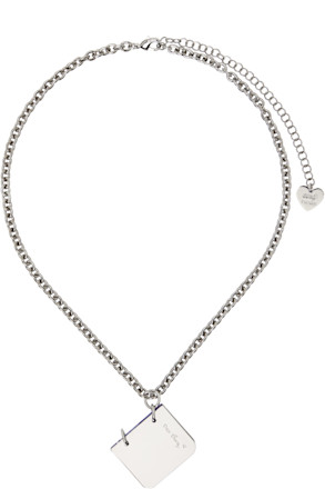 SSENSE Exclusive Silver D'heygere Edition 'Diary' Necklace