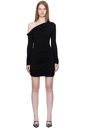 Black Elemental Manahou Twist Minidress