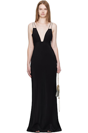 Black Elemental Bernie Slip Dress