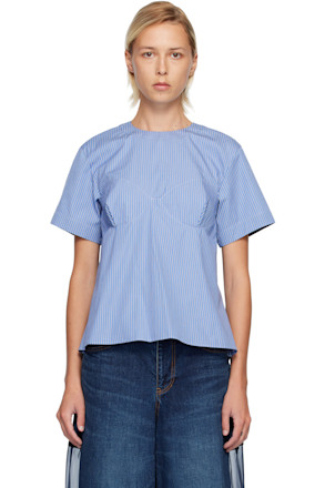 Blue Poplin T-shirt