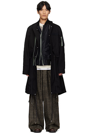 Black Rip Stop Coat