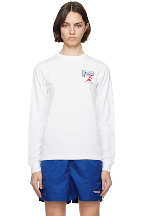 White 'LA Marathon' Longsleeve T-shirt