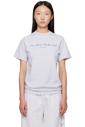 Gray 'NY Health Club' T-shirt