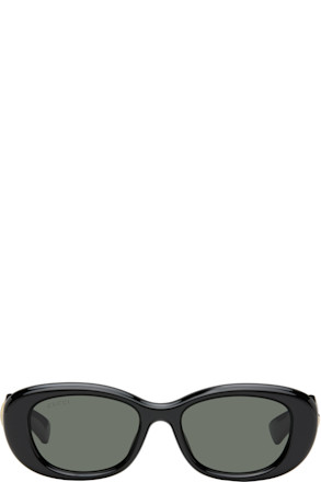 Black Oval Sunglasses