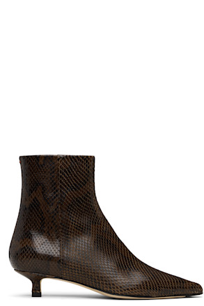 Brown Sofie Leather Ankle Boots