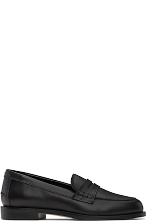 Black Oscar Leather Loafers