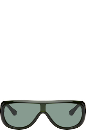 SSENSE Exclusive Green Sayf Sunglasses