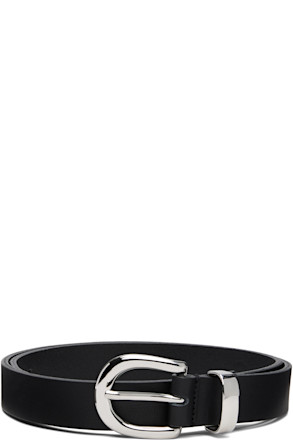 Black Simple 2.5cm Belt
