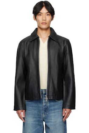 Black Short Leather Jacket