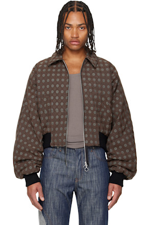 Brown Bottom-Heavy Bomber Jacket