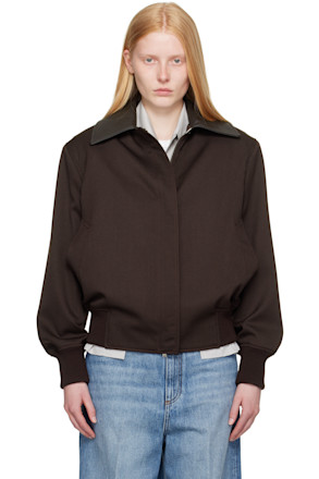 Burgundy Twill Tailoring Field Jacket