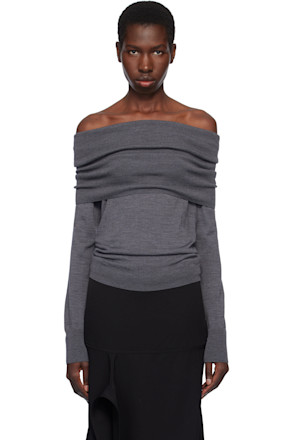 Gray Light Wool Sweater