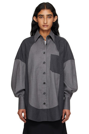 Gray Mixed Flannel Shirt