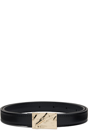 Black Minar Leather Belt