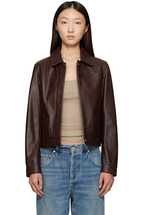 Brown Ascot Leather Jacket