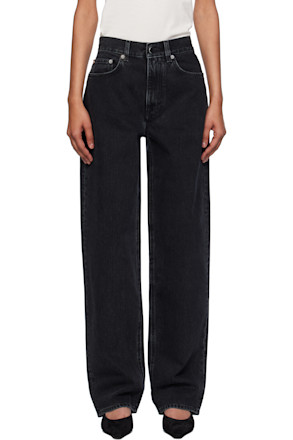 Black Samur LDS Straight Leg Jeans