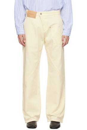 Yellow Twisted Workwear Jeans