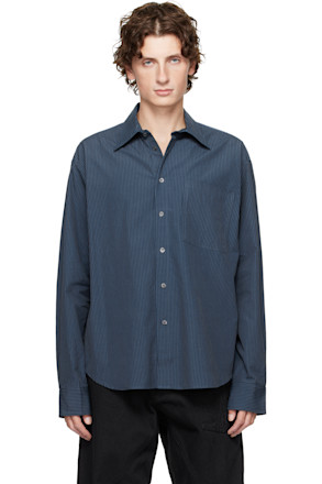 Navy Striped Shirt