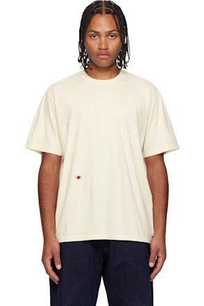 Off-White Contrast Embroidery T-shirt