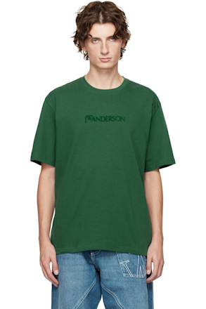 Green Logo Embroidery T-shirt