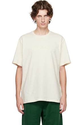 Off-White Logo Embroidery T-shirt
