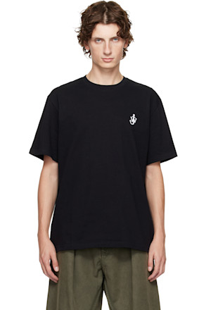 Black Anchor Embroidery T-shirt