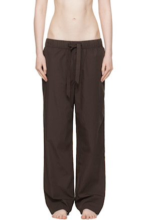 Brown Poplin Pyjama Pants