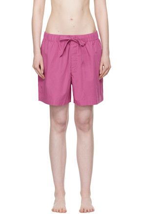 Purple Poplin Pyjama Shorts