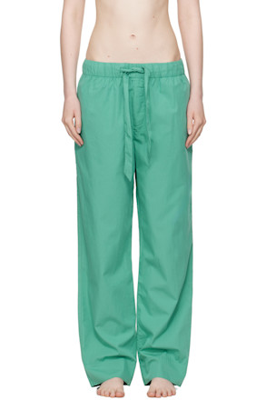 Green Poplin Pyjama Pants