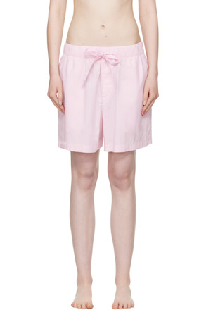 Pink Poplin Pyjama Shorts