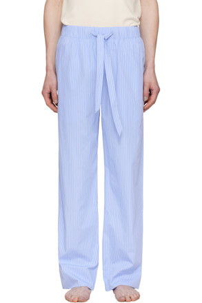 Blue Poplin Pyjama Pants
